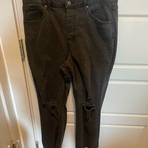 Black Distressed Jeans